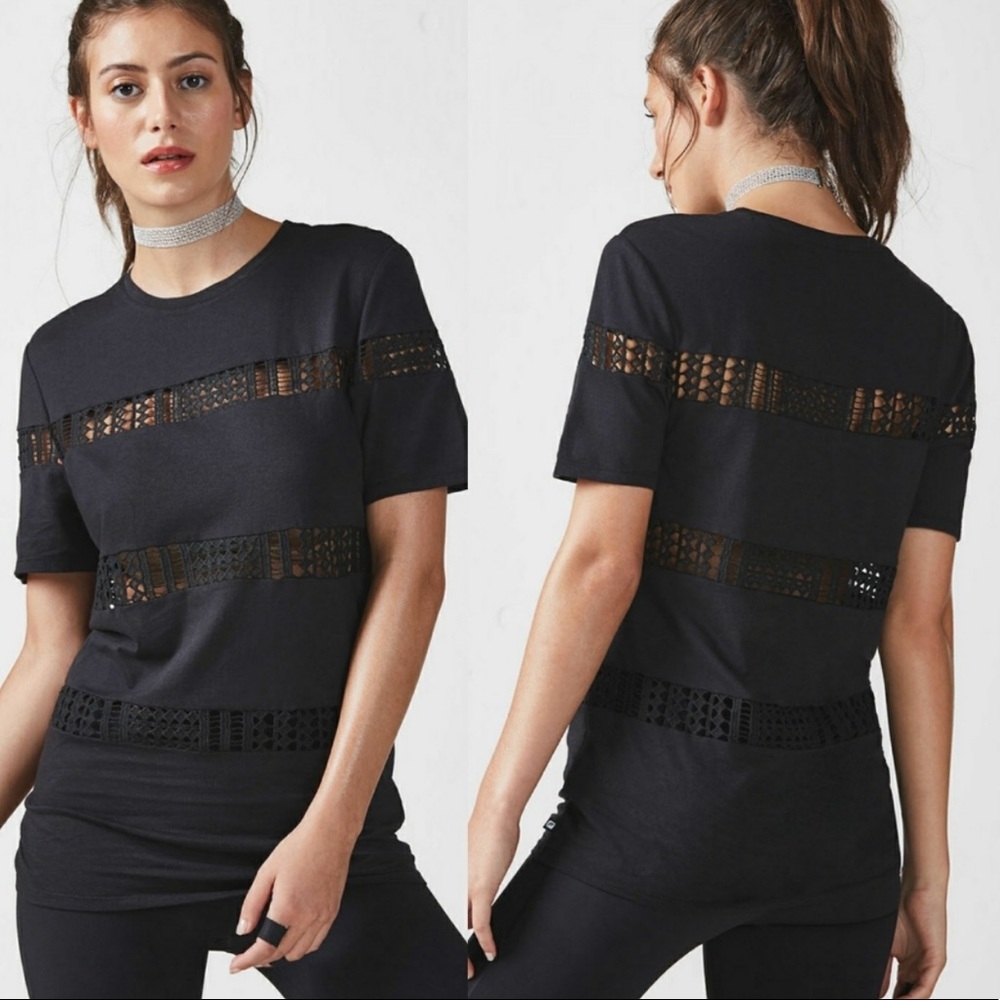 Fabletics | Zarina Crochet Workout Shirt